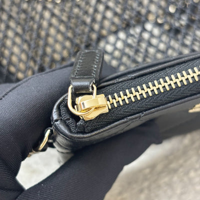 Chanel 25S Clutch on Chain in Black Mesh and LGHW (Model: AP4573)