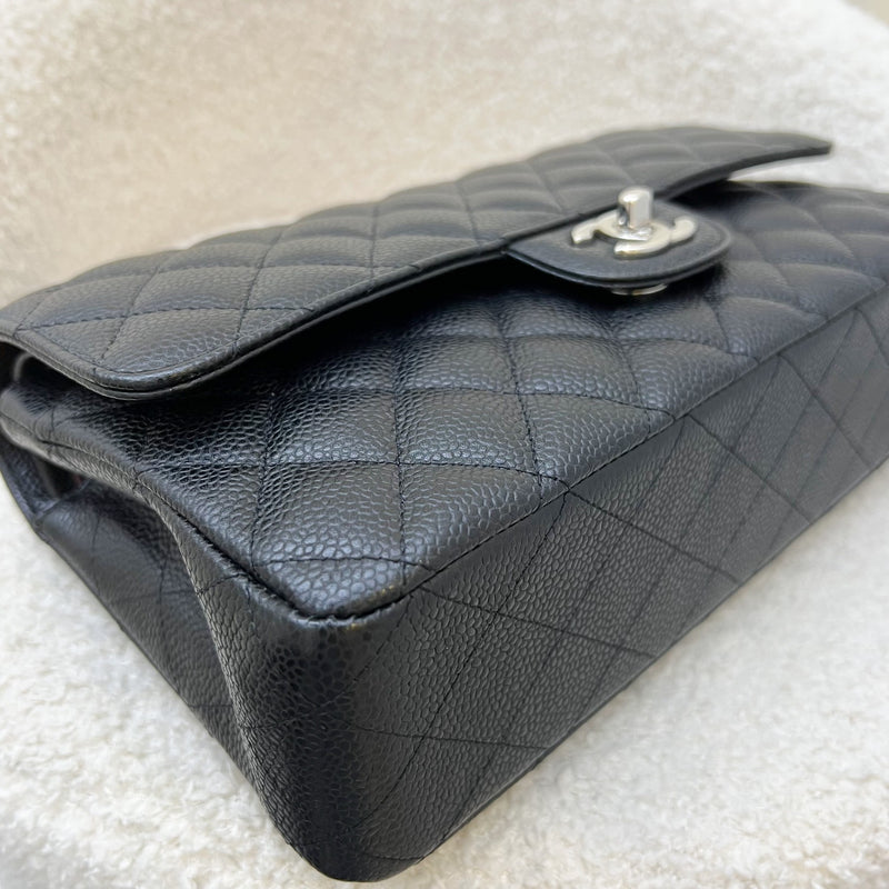 Chanel Medium Classic Flap CF in Black Caviar and SHW