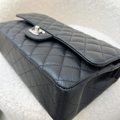 Chanel Medium Classic Flap CF in Black Caviar and SHW