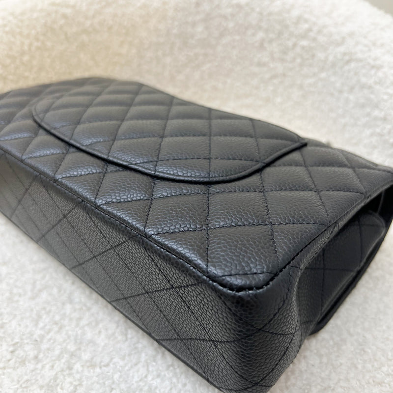 Chanel Medium Classic Flap CF in Black Caviar and SHW