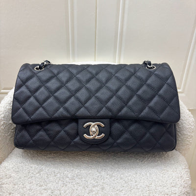 Chanel Easy Caviar Jumbo Flap in Black Caviar and SHW