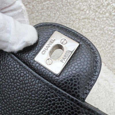 Chanel Medium Classic Flap CF in Black Caviar and SHW