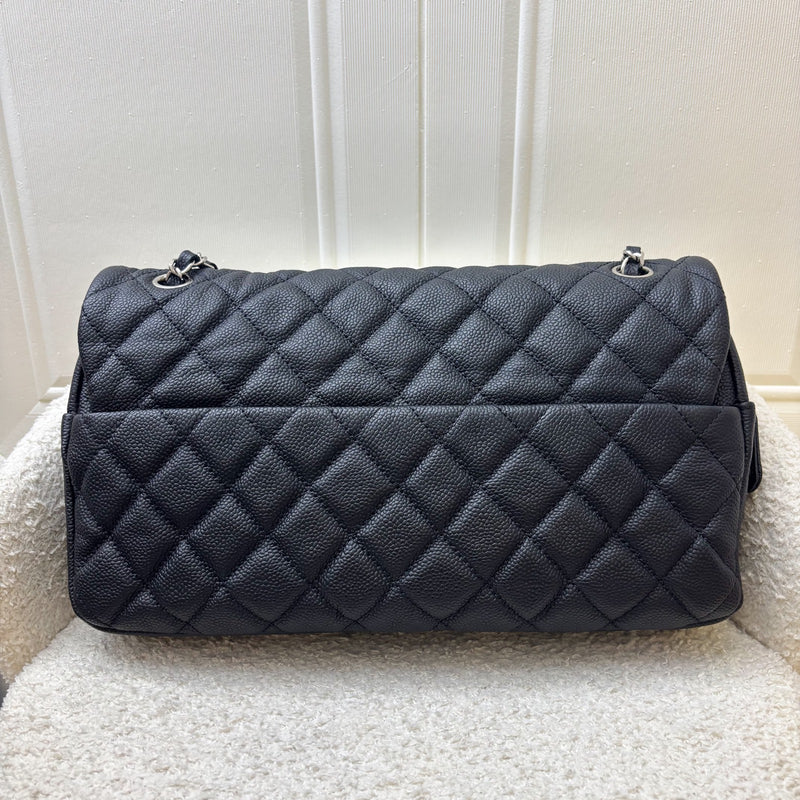 Chanel Easy Caviar Jumbo Flap in Black Caviar and SHW
