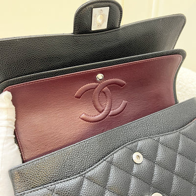 Chanel Medium Classic Flap CF in Black Caviar and SHW