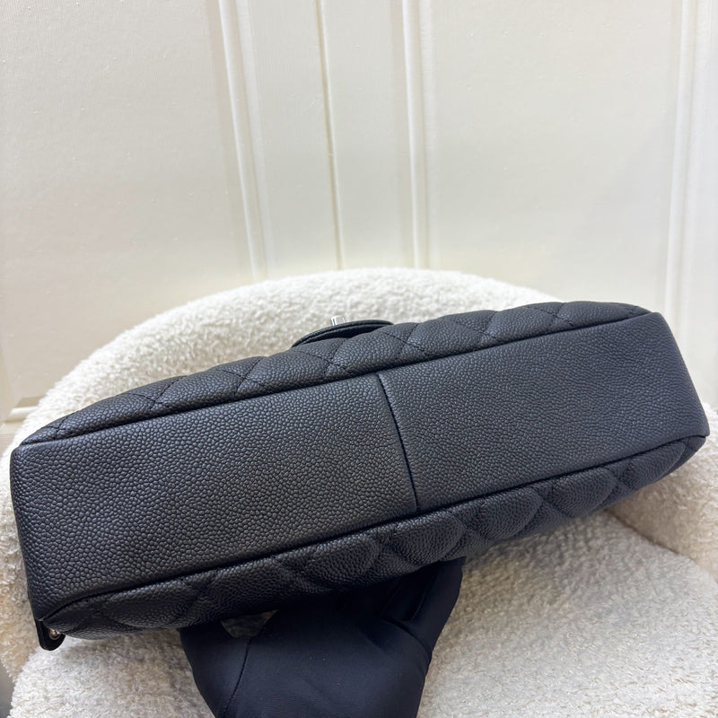 Chanel Easy Caviar Jumbo Flap in Black Caviar and SHW