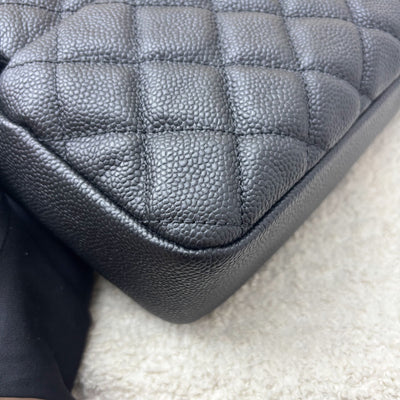 Chanel Easy Caviar Jumbo Flap in Black Caviar and SHW