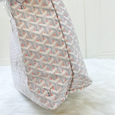 Goyard Saint Louis Claire Voie PM Tote in 2022 Limited Edition White / Pink Canvas and Pink Interior
