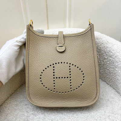 Hermes Mini Evelyne TPM in Trench Clemence Leather and GHW