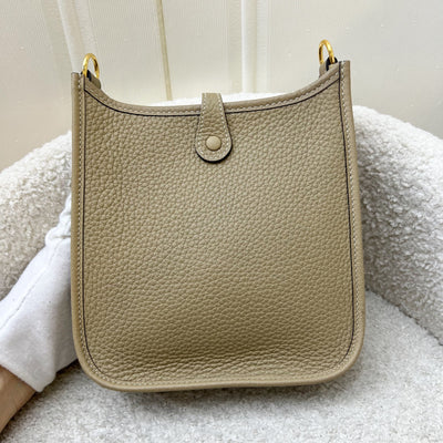 Hermes Mini Evelyne TPM in Trench Clemence Leather and GHW