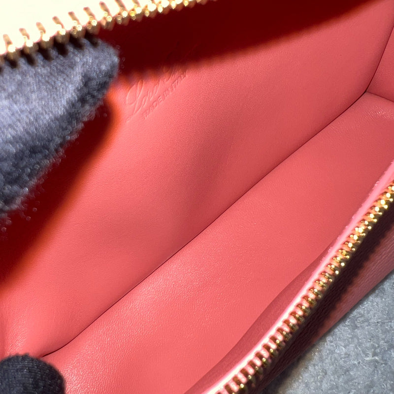 Loro Piana L19 Extra Pocket in Flamingo Pink Calf Leather and GHW