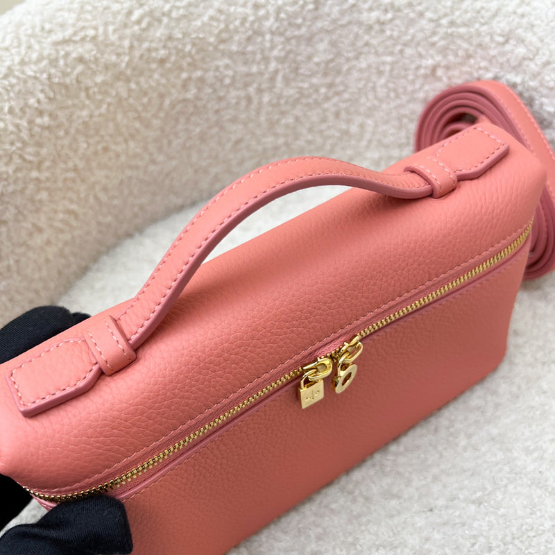 Loro Piana L19 Extra Pocket in Flamingo Pink Calf Leather and GHW