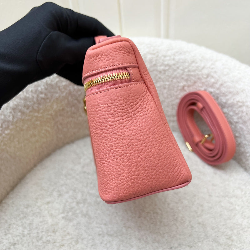 Loro Piana L19 Extra Pocket in Flamingo Pink Calf Leather and GHW