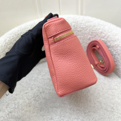 Loro Piana L19 Extra Pocket in Flamingo Pink Calf Leather and GHW