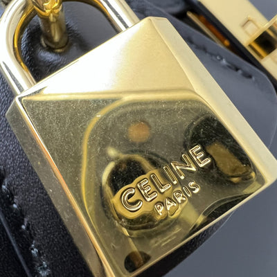 Celine Small 16 bag in Black Satinated Calfskin with GHW