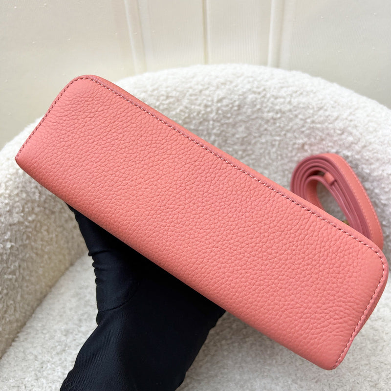Loro Piana L19 Extra Pocket in Flamingo Pink Calf Leather and GHW
