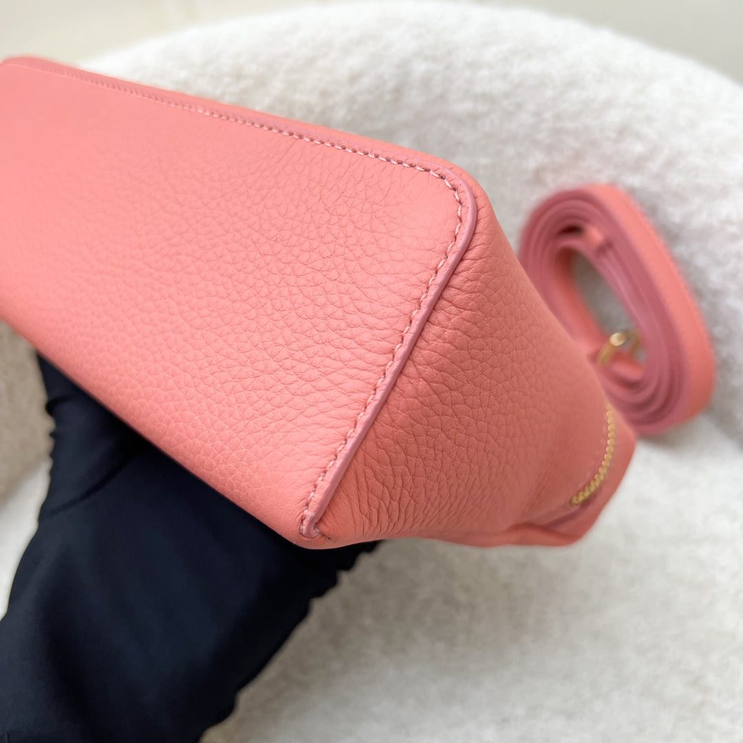 Loro Piana L19 Extra Pocket in Flamingo Pink Calf Leather and GHW