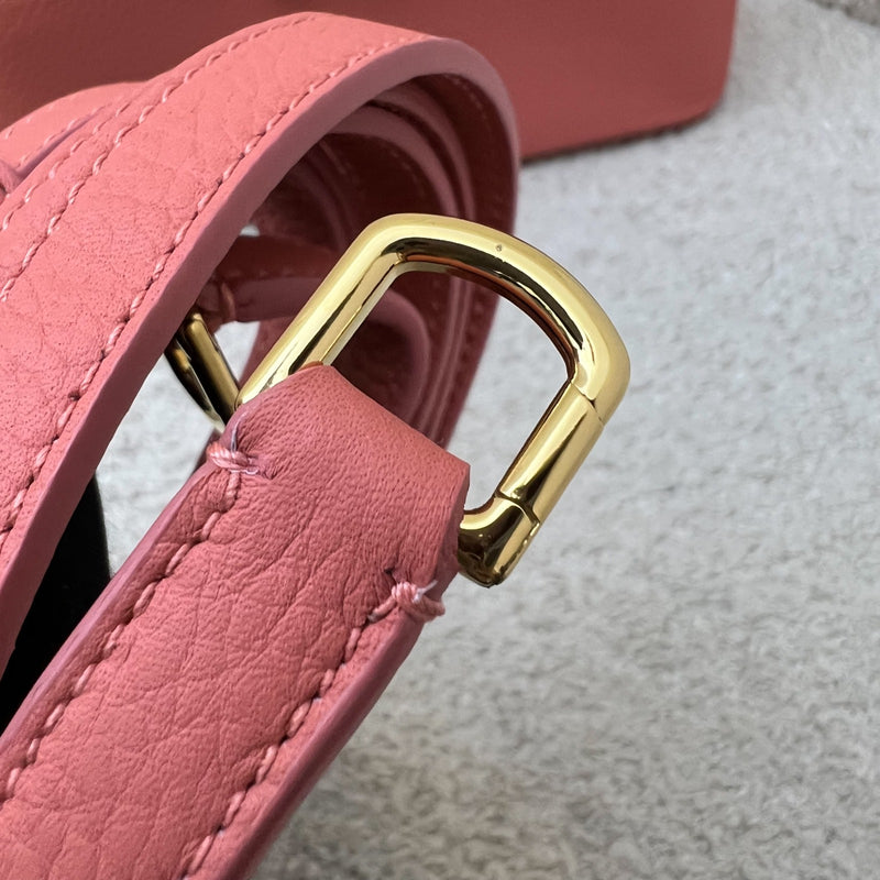 Loro Piana L19 Extra Pocket in Flamingo Pink Calf Leather and GHW