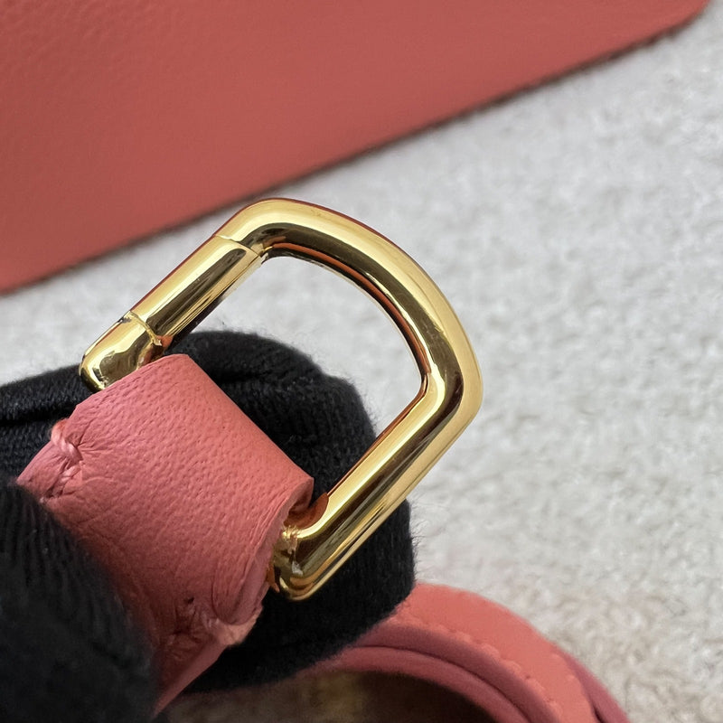 Loro Piana L19 Extra Pocket in Flamingo Pink Calf Leather and GHW