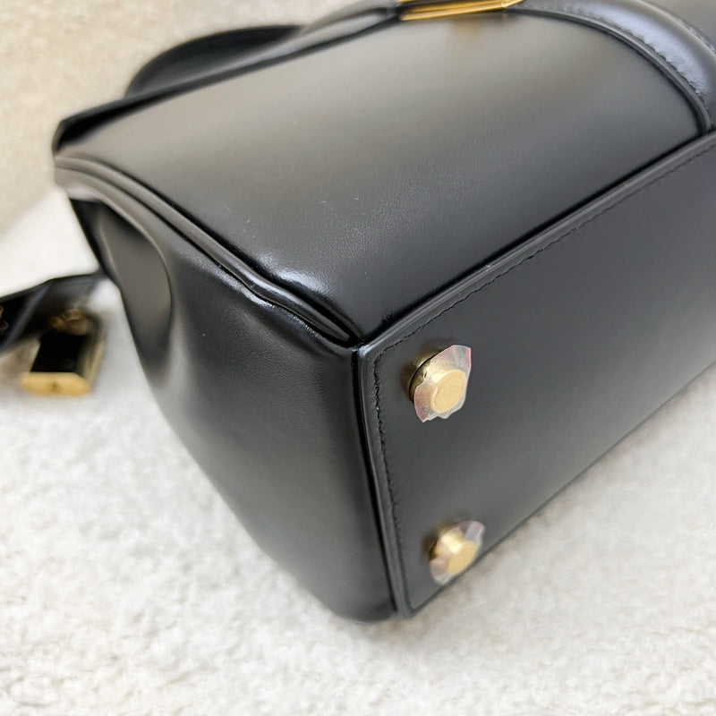 Celine Small 16 bag in Black Satinated Calfskin with GHW