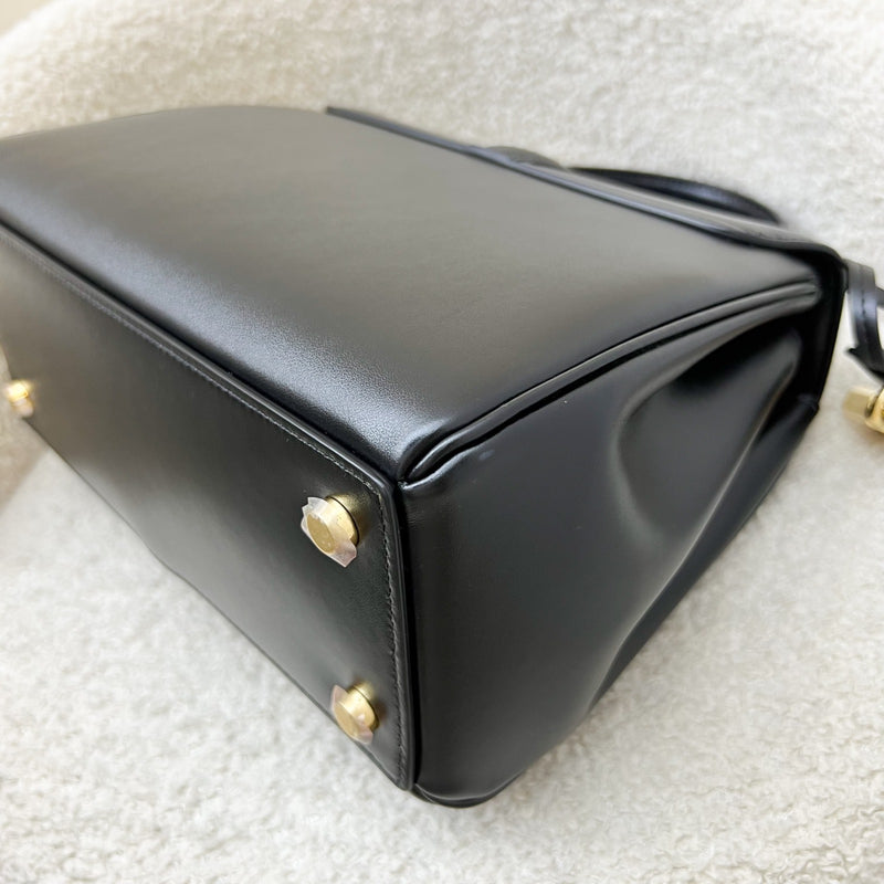 Celine Small 16 bag in Black Satinated Calfskin with GHW