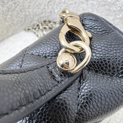 [Brand New Aug 2025] Chanel 25B Vanity / Clutch with Chain (LP Style Bag) in Black Caviar and LGHW