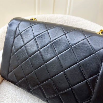 Chanel Medium Diana Flap in Black Lambskin and 24K GHW