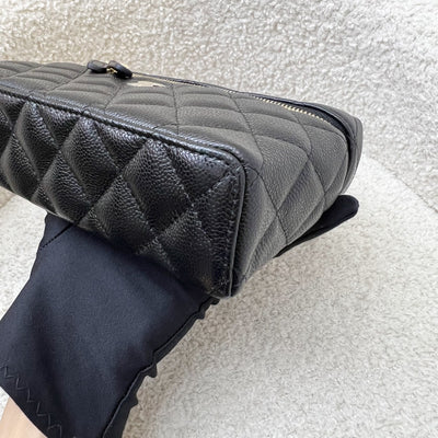 [Brand New Aug 2025] Chanel 25B Vanity / Clutch with Chain (LP Style Bag) in Black Caviar and LGHW