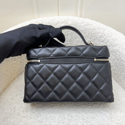 [Brand New Aug 2025] Chanel 25B Vanity / Clutch with Chain (LP Style Bag) in Black Caviar and LGHW