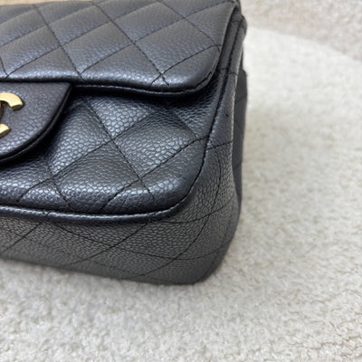 Chanel Classic Square Mini Flap in Black Caviar and Matte GHW