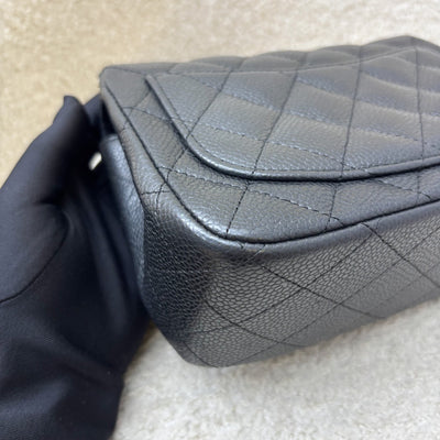 Chanel Classic Square Mini Flap in Black Caviar and Matte GHW