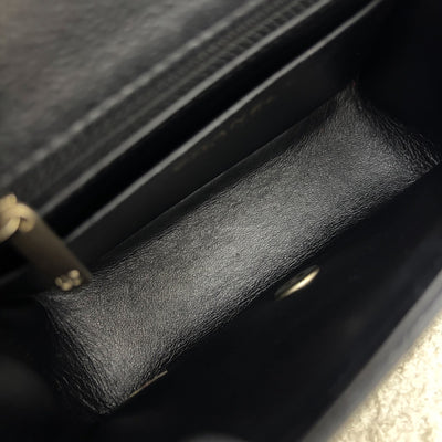 Chanel Classic Square Mini Flap in Black Caviar and Matte GHW