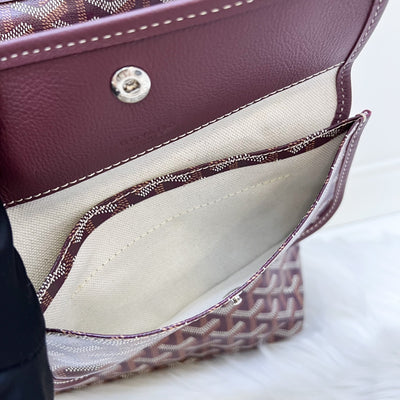 Goyard Boheme PM Hobo Bag in Bordeaux / Burgundy Signature Goyardine Canvas