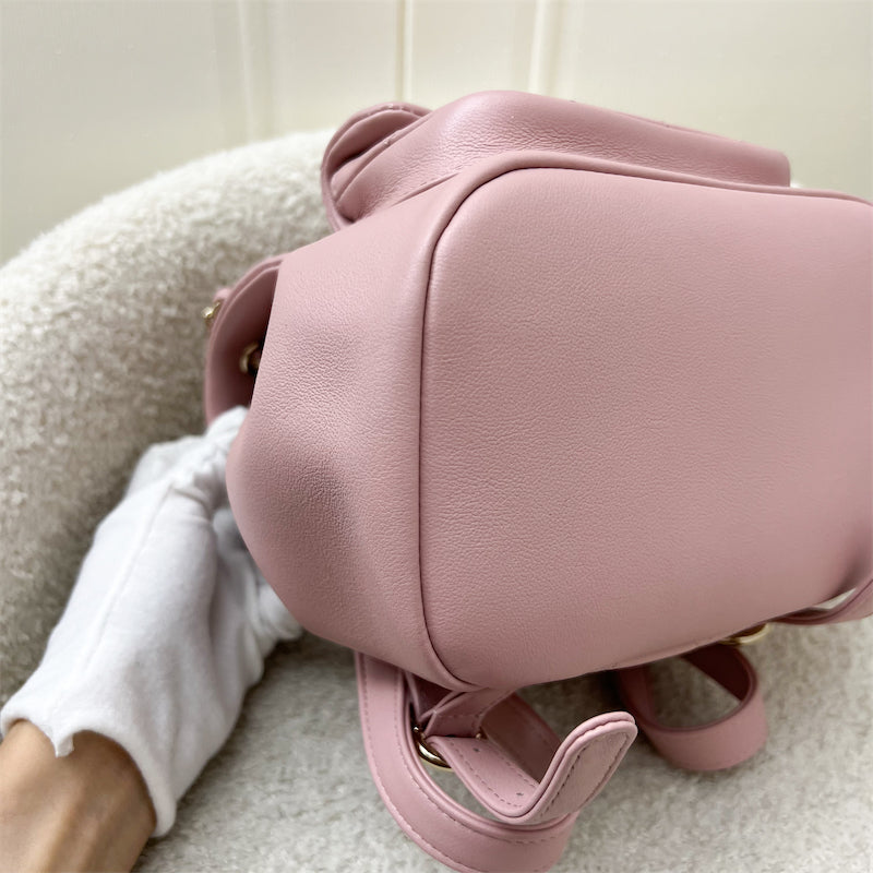 Chanel Duma Mini Backpack in 24P Light Pink Calfskin and LGHW