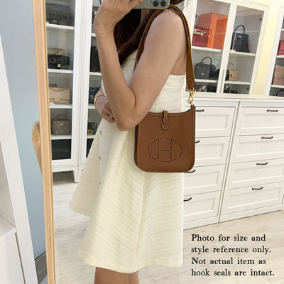 Hermes Mini Evelyne TPM in Gold Clemence Leather with Gold Strap and GHW