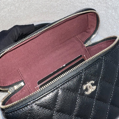 [Local Set - Feb 2025] Chanel 25C Vanity / Clutch with Chain (LP Style Bag) in Black Caviar and LGHW (Model: AP4385)
