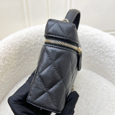 [Local Set - Feb 2025] Chanel 25C Vanity / Clutch with Chain (LP Style Bag) in Black Caviar and LGHW (Model: AP4385)
