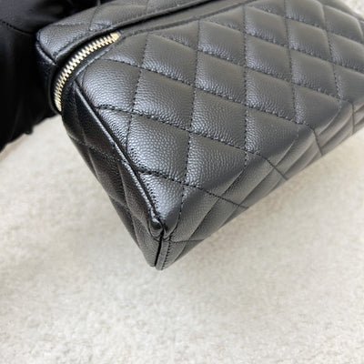 [Local Set - Feb 2025] Chanel 25C Vanity / Clutch with Chain (LP Style Bag) in Black Caviar and LGHW (Model: AP4385)