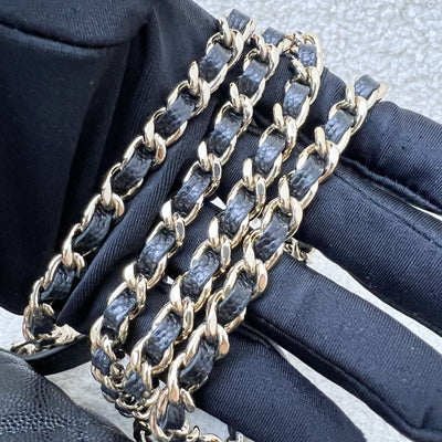 [Local Set - Feb 2025] Chanel 25C Vanity / Clutch with Chain (LP Style Bag) in Black Caviar and LGHW (Model: AP4385)