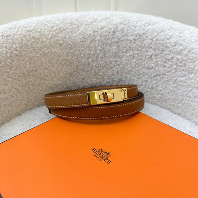 Hermes Kelly 18 Belt in Gold Epsom Leather and GHW