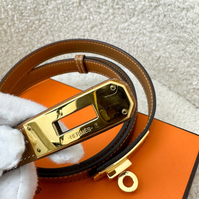 Hermes Kelly 18 Belt in Gold Epsom Leather and GHW