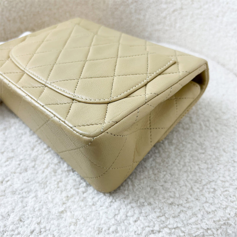 Chanel Vintage Square Mini in Beige Lambskin 24K GHW