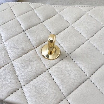 Chanel Vintage Square Mini in Beige Lambskin 24K GHW