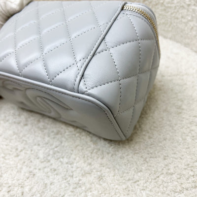 Chanel Pearl Crush Small Vanity in Grey Lambskin and AGHW (Model: AP2303)