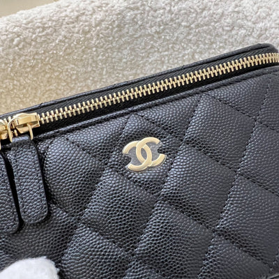 Chanel 20P Classic Small Vanity in Black Caviar and LGHW (AP1341)