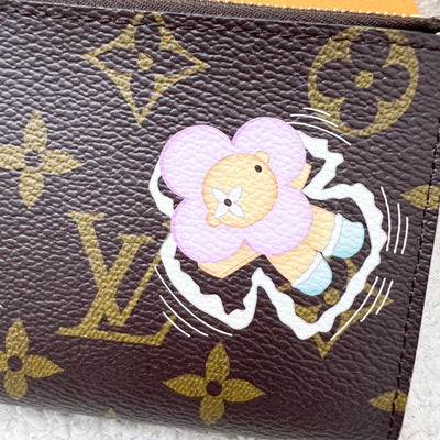 LV Lisa Wallet with Vivienne Print Monogram Canvas and GHW (Model: M12487)