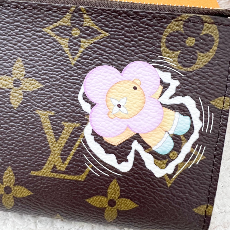 LV Lisa Wallet with Vivienne Print Monogram Canvas and GHW (Model: M12487)