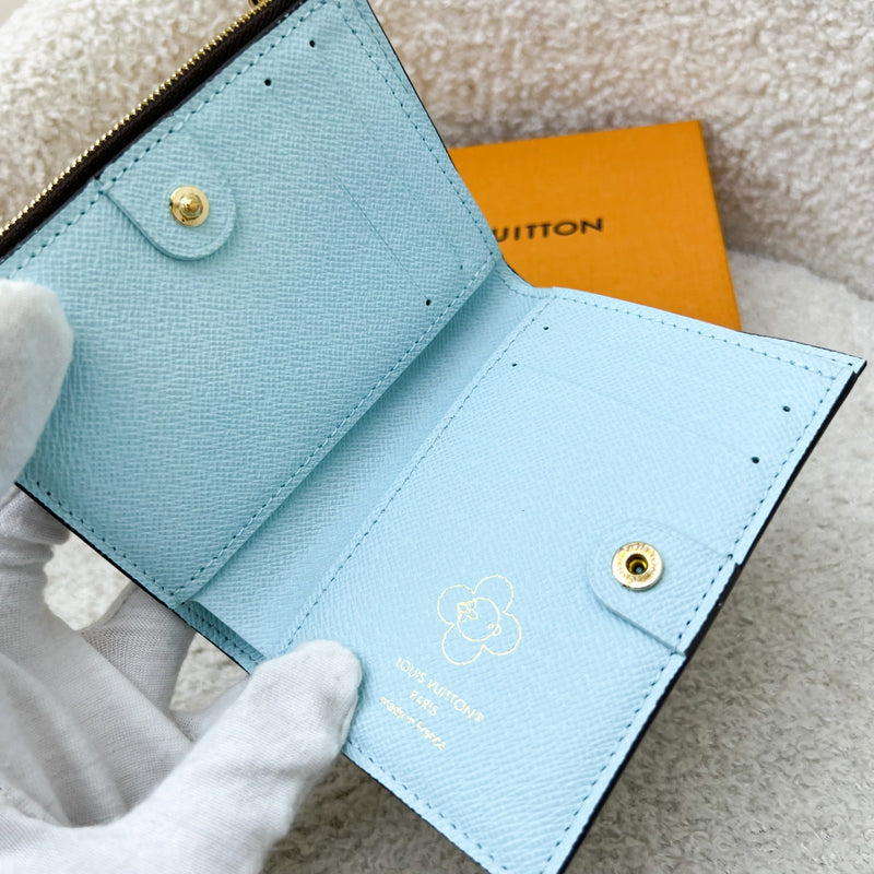 LV Lisa Wallet with Vivienne Print Monogram Canvas and GHW (Model: M12487)