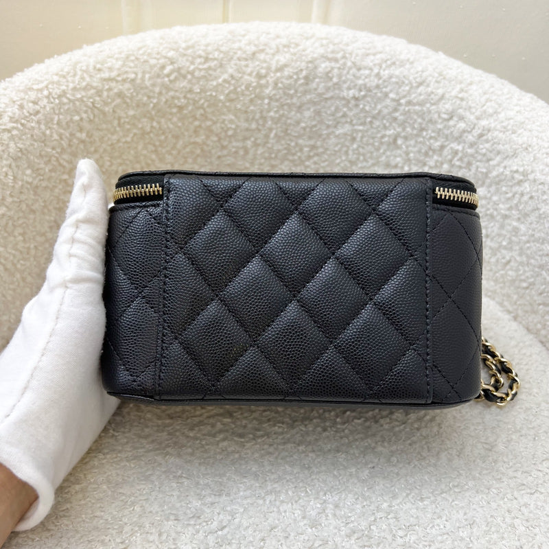 Chanel 20P Classic Small Vanity in Black Caviar and LGHW (AP1341)