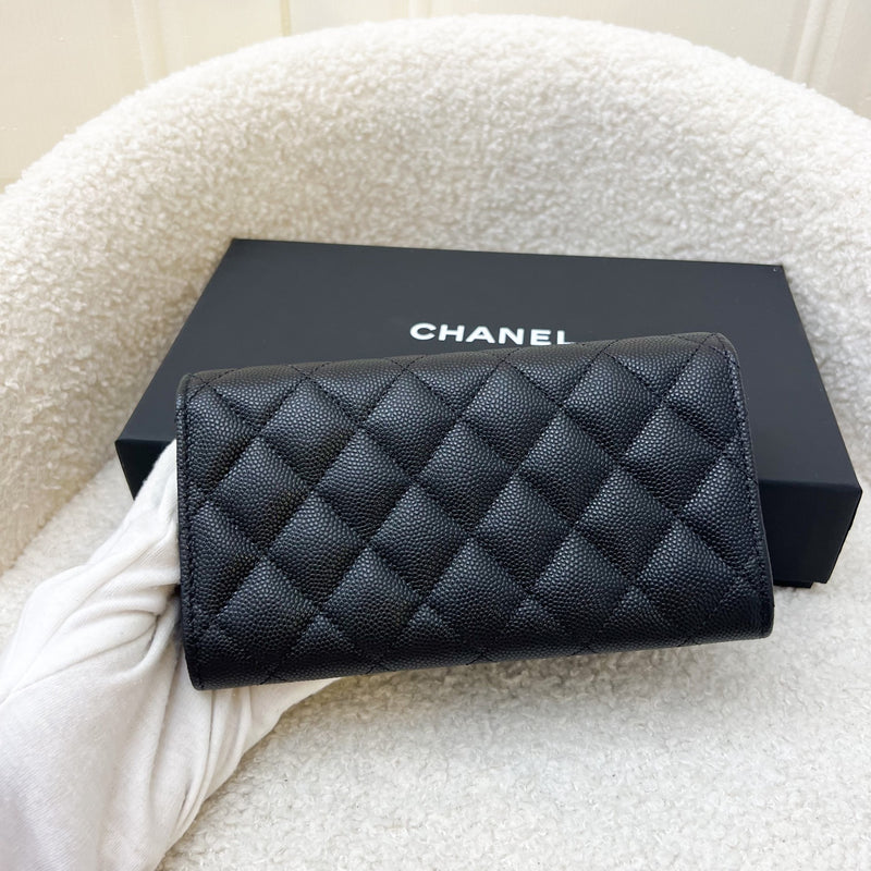 Chanel 23A Long Wallet in Black Caviar AGHW