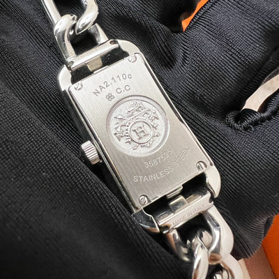 Hermes Nantucket Watch in Stainless Steel (Extra links included)